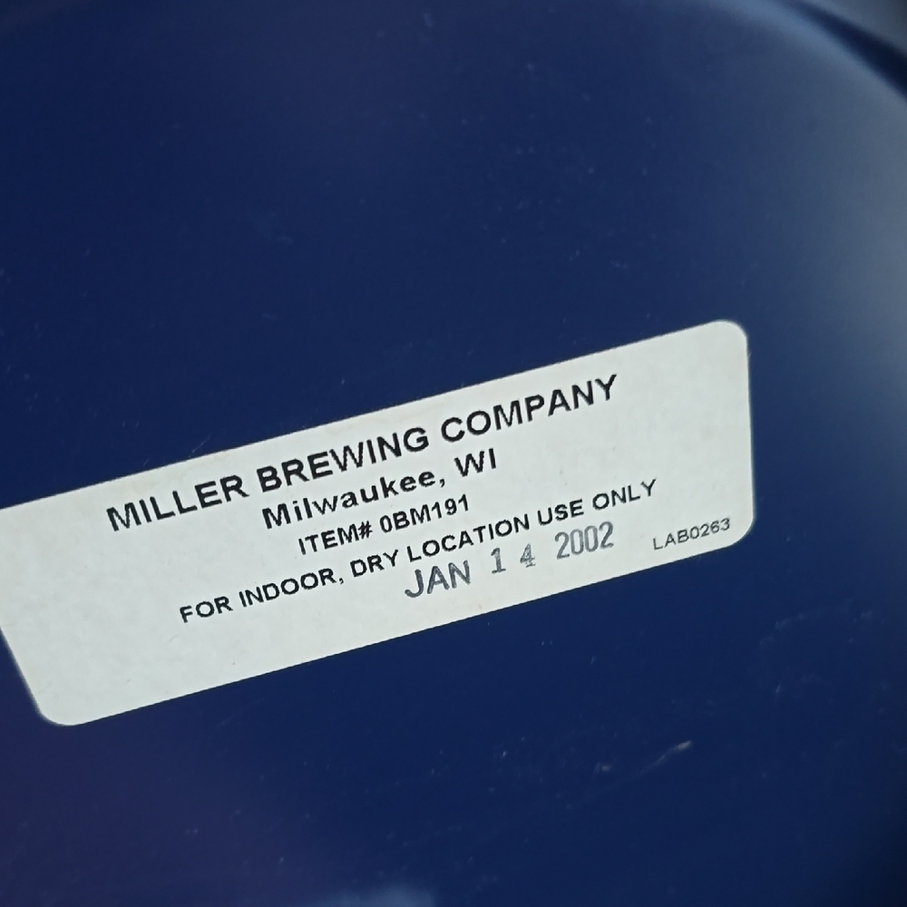 VINTAGE Miller Brewing Co. wall Decor/memoribilia - Picture 2 of 5